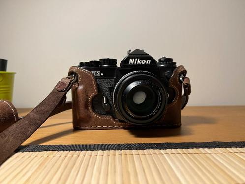 Nikon FM3a analoge camera met Nikkor 45mm f/2.8 Ai-P, Audio, Tv en Foto, Fotocamera's Analoog, Zo goed als nieuw, Spiegelreflex