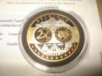 Pièce Commémorative Belgique Arg/Plaqué Or Hommage à l'Euro, Enlèvement ou Envoi, Argent, Belgique, Autres valeurs