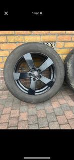 Zwarte velgen  dezent met banden dynapro hpz en bouten, Auto-onderdelen, Banden en Velgen, Ophalen, Overige, Gebruikt, 17 inch