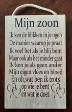 Houten plaat met spreuk 20x30cm, Enlèvement ou Envoi, Neuf