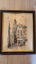 Aquarel - Rue du marché aux herbes, Ophalen