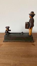 Antieke spaarpot Monkey bank, Antiek en Kunst, Ophalen