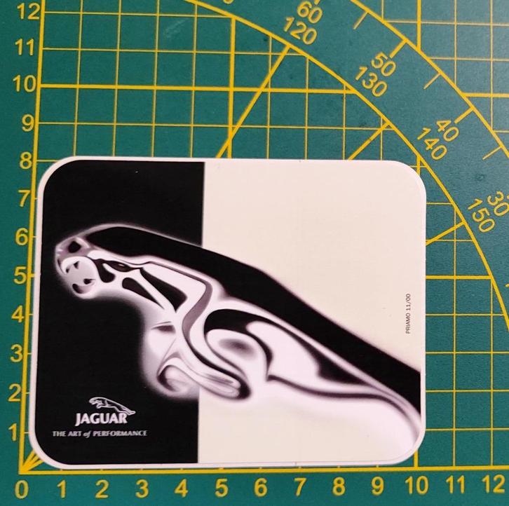 Sticker Jaguar logo 'The art of performance', Collections, Autocollants, Enlèvement ou Envoi