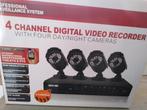 Camerasysteem, 4 dag/nacht camera's. HD. Videorecorder, Ophalen, Nieuw