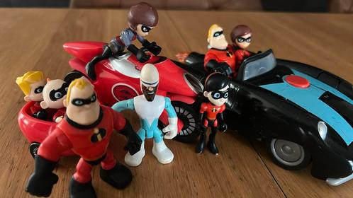 The Incredibles – actiefiguren + voertuigen (complete set), Kinderen en Baby's, Speelgoed | Actiefiguren, Gebruikt, Ophalen of Verzenden