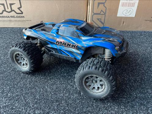 Traxxas Mini Maxx Rollend Chassis Ex Electronica, Hobby en Vrije tijd, Modelbouw | Radiografisch | Auto's, Ophalen of Verzenden