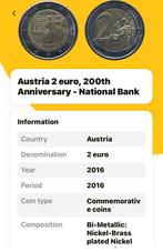 Superbe pièce de 2€ autrichienne, 2 euros, Autriche, Enlèvement, Monnaie en vrac