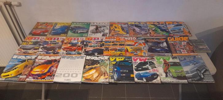lot RETRO auto TUNING magazines, diverse titels 24 stuks, Boeken, Auto's | Folders en Tijdschriften, Zo goed als nieuw, Algemeen