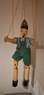 Pinokkio marionet hout 150cm, Antiek en Kunst, Ophalen
