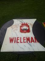 Stuk van een glazen reclamebord Wielemans, Ophalen, Gebruikt, Reclamebord, Plaat of Schild, Overige merken