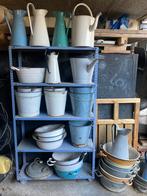 Sceaux, bassines, pots , cruches émail galva, 40 à 70 cm, Enlèvement, Utilisé, Intérieur