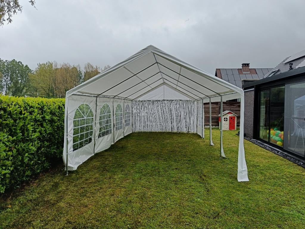 partytent, Jardin & Terrasse, Tonnelles, Comme neuf, Tente de réception, 2 mètres ou plus, 8 mètres et plus, 4 à 6 mètres, Pliable