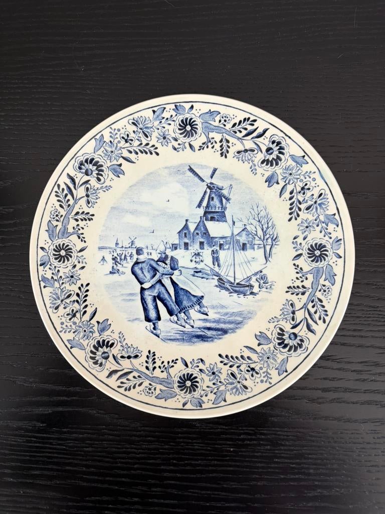 Assiette décorative Bleu de Delfts. ( Vintage 1950 ), Enlèvement ou Envoi