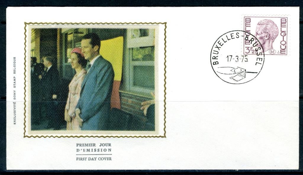 (B) M5 FDC z/s 1975 - Type n 1581 Roi Baudouin avec « M », Enlèvement ou Envoi, Affranchi, Oblitération 1er jour