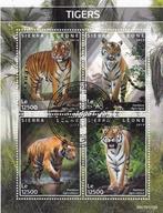 Timbres animaux tigres t, Envoi, Affranchi