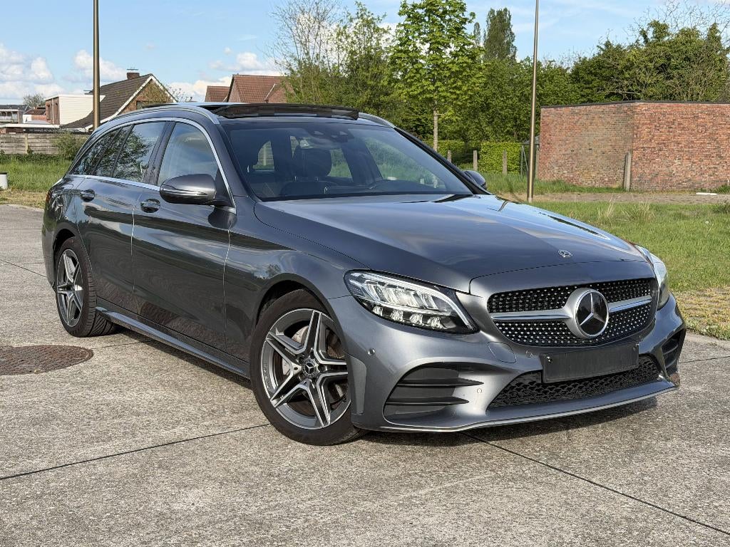 Mercedes C200 AMG Facelift 2019 Automaat Pano MildHybrid BTW, Automaat, 1497 cc, Leder en Stof, Bedrijf