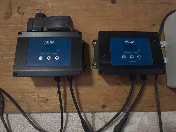 2x AUGA VarioFlow E vijverpomp + controllers, Jardin & Terrasse, Accessoires pour étangs, Comme neuf, Pompe de bassin, Enlèvement
