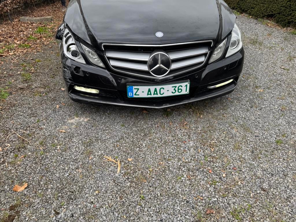 Mercedes E350  cabrio diesel  ongevalwagen, Auto diversen, Ongevalwagen, Cabriolet, Zwart, Mercedes-Benz, Diesel