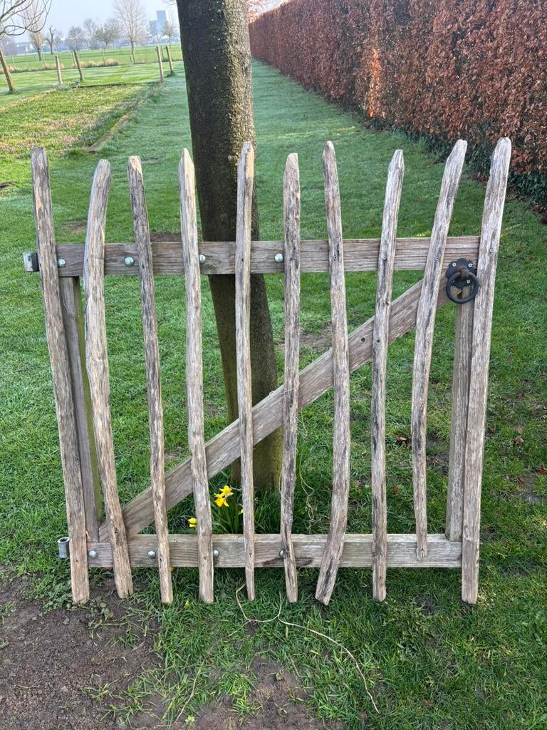 Portail/clôture de jardin, Jardin & Terrasse, Clôtures de jardin, Enlèvement, Utilisé, Bois, Porte du jardin