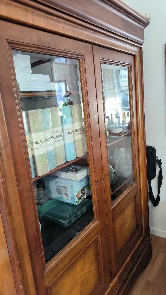 Buffet - Bibliothèque, Ophalen, Zo goed als nieuw, Grenenhout, Met deur(en)