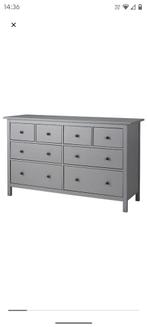 HEMNES LADEKAST IKEA, GRIJS MET BESCHERMGLAS, Ophalen