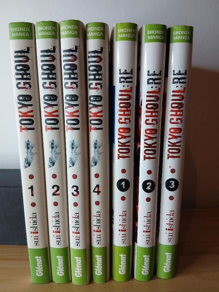 Lot mangas Tokyo Ghoul 1-4 + Tokyo Ghoul:re 1-3, Livres, BD | Comics, Neuf, Comics, Japon (Manga), Enlèvement