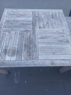 Tuintafel, Ophalen, Gebruikt, Vierkant, Teakhout
