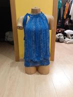 Blauwe en glanzende blouse maat M, Kleding | Dames, Blouses en Tunieken, Maat 38/40 (M), Ophalen of Verzenden, Gedragen, Sans marque