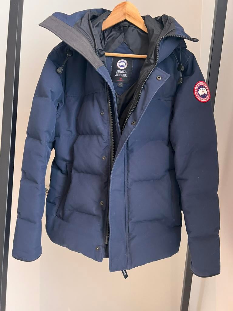 Canada Goose MacMillan Atlantic Navy Blue (M), Ophalen of Verzenden, Gedragen, Maat 48/50 (M), Blauw