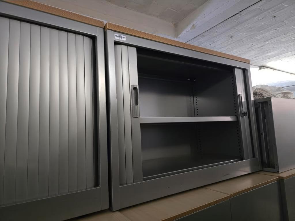 PROMO armoire métallique porte coulissante + étagère., Maison & Meubles, Enlèvement ou Envoi, Comme neuf