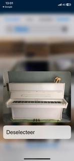 Piano wit oefenpiano, Musique & Instruments, Pianos, Enlèvement, Blanc, Piano