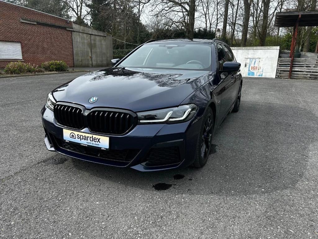 BMW 5 Serie 530e | M-Sport Pro | Leasing (bj 2023), Auto's, BMW, Automaat, Gebruikt, Blauw, Leder