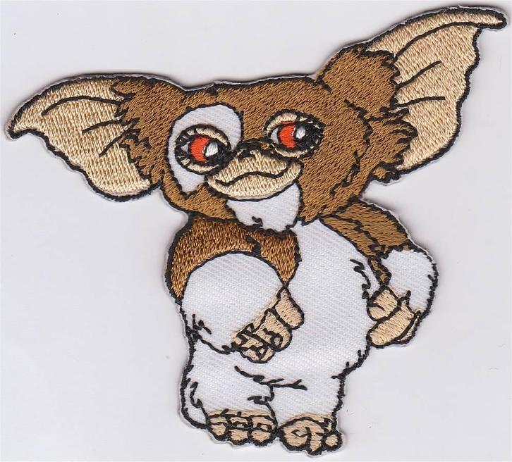 Gremlins stoffen opstrijk patch embleem, Collections, Vêtements & Patrons, Neuf, Envoi