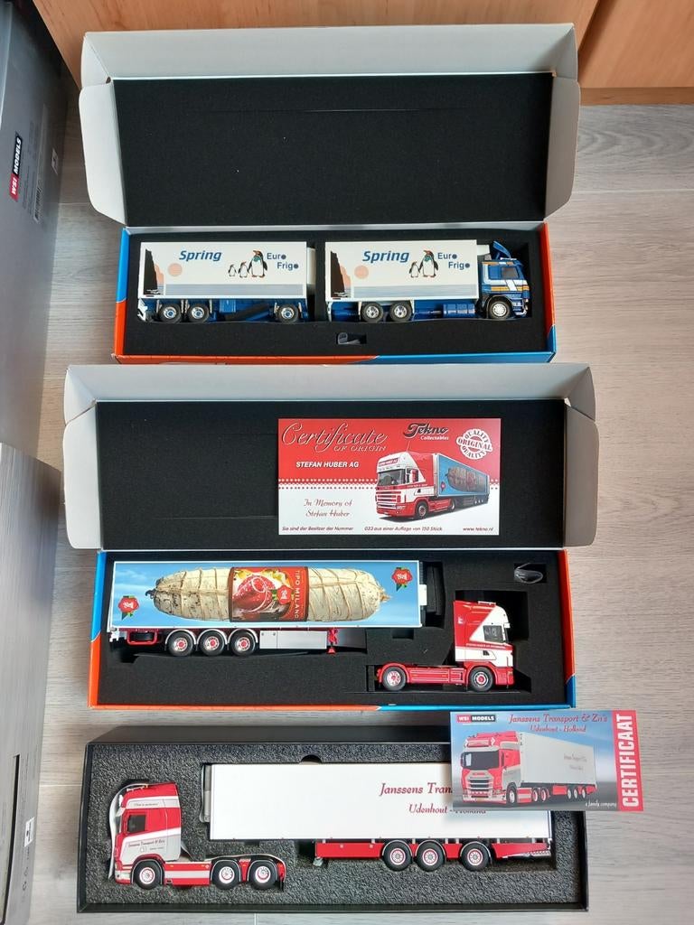 Diverse Tekno/ WSI., Hobby en Vrije tijd, Modelauto's | 1:50, Tekno, Ophalen of Verzenden