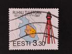 Estland 1997 - vuurtoren van Ruhnu, landkaart, Verzenden, Overige landen, Gestempeld