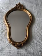 Spiegel met gouden kleur kader rond, Enlèvement, Rond