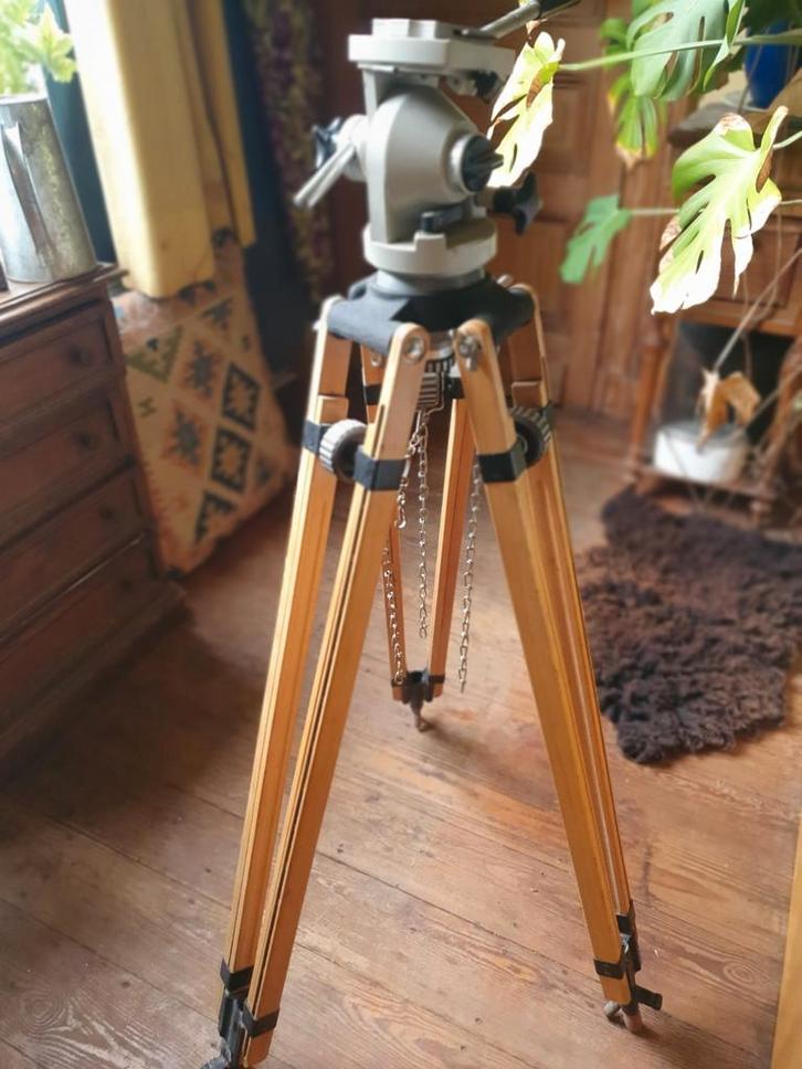 Linhof houten statief met pan/tilt kop, Audio, Tv en Foto, Fotografie | Statieven en Balhoofden, Ophalen