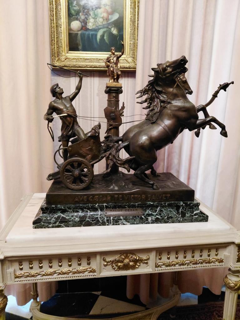 Strijdwagen e picault, Antiek en Kunst, Ophalen, Beeld