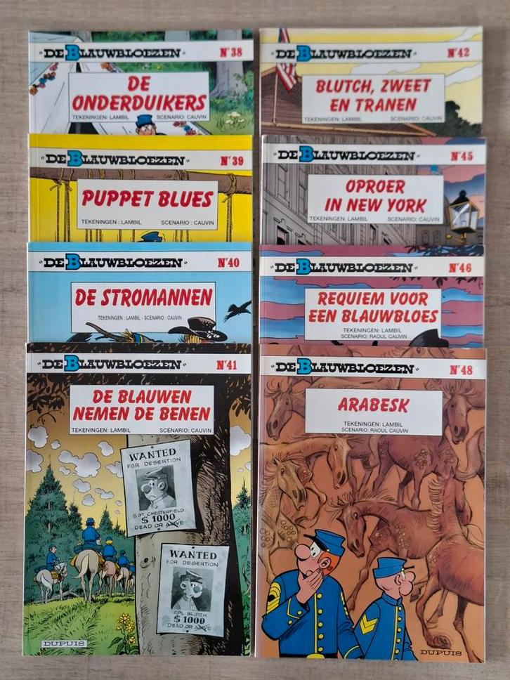 8x De Blauwbloezen, Boeken, Stripverhalen, Meerdere stripboeken, Ophalen of Verzenden