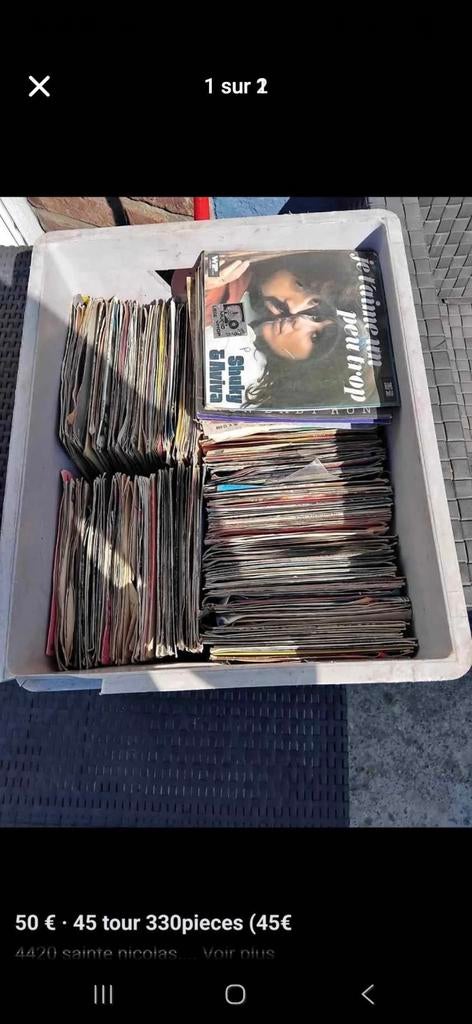 12 caisses de vinyles, Ophalen of Verzenden