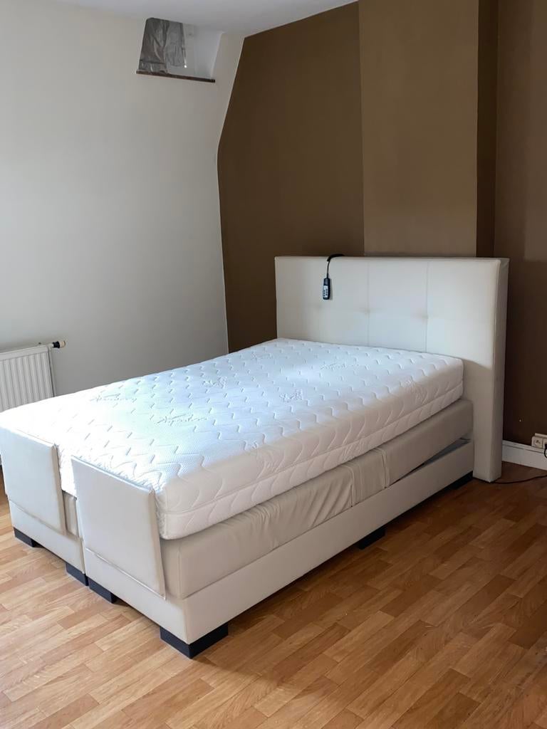 Bed boxspring met matras te koop, Queen size, Bed, 140 cm, Enlèvement