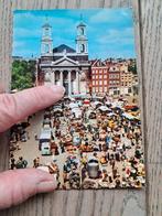 Beschreven pk: Amsterdam, Waterloopplein  met retro wagens, Ophalen of Verzenden