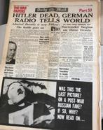 WW2 H*tlers dood kranten Daily Mail Daily Expres 1945😎🤗👌, Verzamelen, Ophalen of Verzenden, Overige soorten, Boek of Tijdschrift