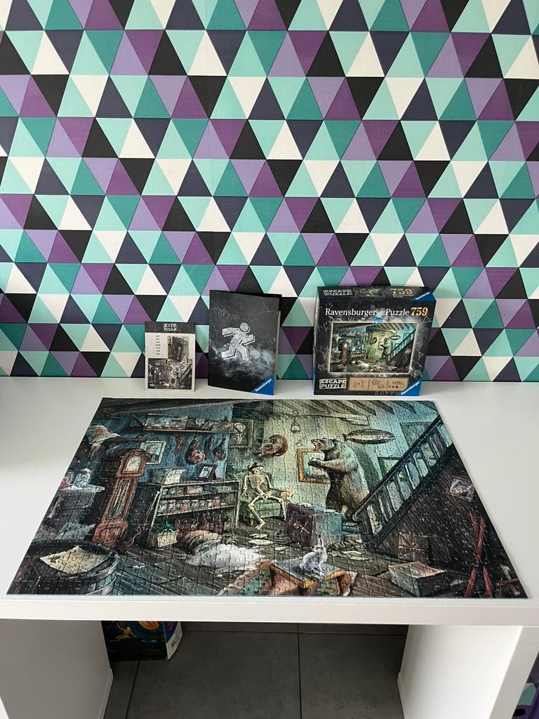 Ravensburger Escape Puzzle 759 stukjes – compleet, Ophalen, 500 t/m 1500 stukjes, Zo goed als nieuw, Legpuzzel