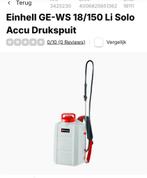 Einhell GE-WS 18/150 Li Solo Accu Drukspuit, Ophalen