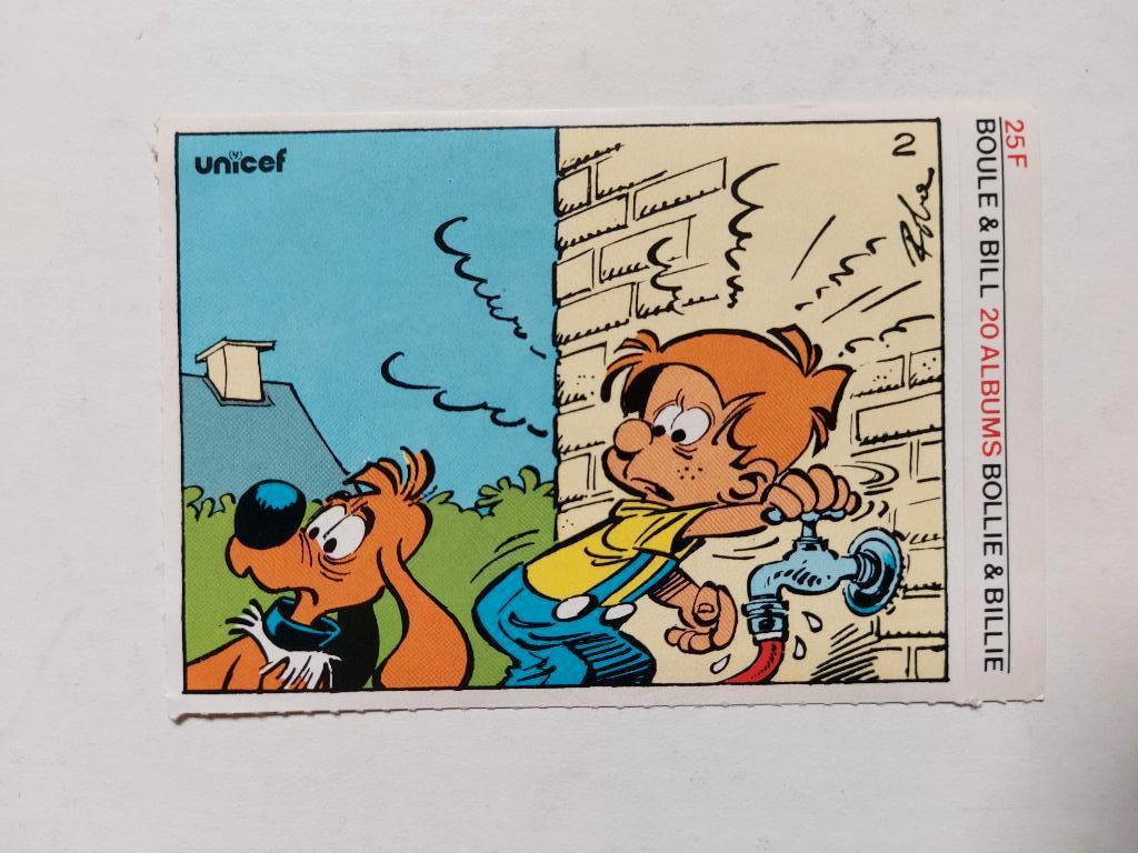 Roba Bollie Billie - Sticker Unicef 2 (1984), Verzamelen, Ophalen of Verzenden, Overige figuren, Zo goed als nieuw, Plaatje, Poster of Sticker