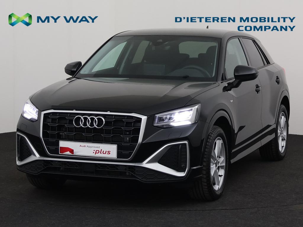 Audi Q2 Q2 35 TFSI Business Edition S line S tronic, Automaat, Zwart, SUV of Terreinwagen, Lederen bekleding