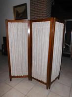 kamerscherm, paravent in hout en linnen, Ophalen, Gebruikt