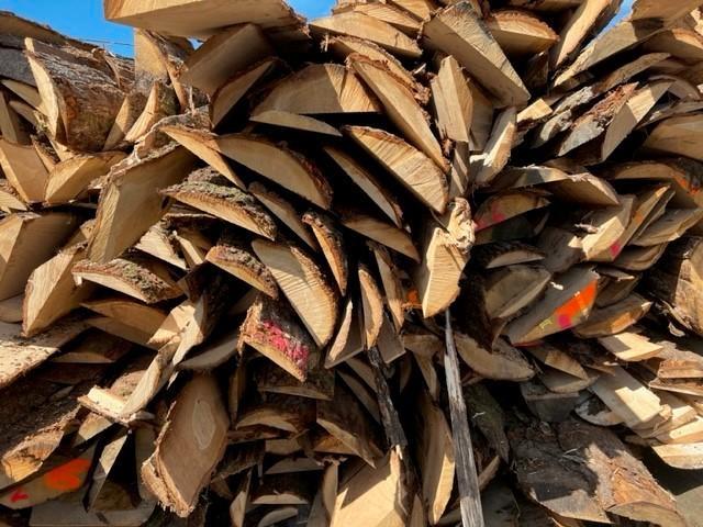 Dosses en chêne - semi-sèches, Jardin & Terrasse, Bois de chauffage, Bûches, Chêne, Enlèvement ou Envoi