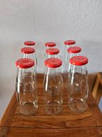 Lot de 9 bouteilles en verre 700 ml couvercle en métal, Enlèvement, Utilisé, Verre, Récipient(s)